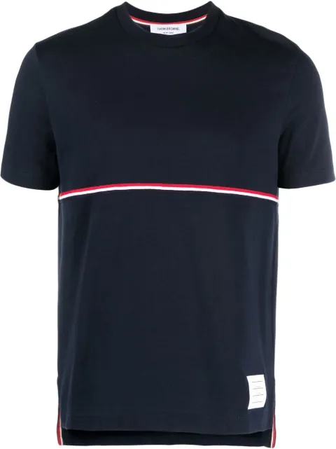 Thom Browne RWB stripe T-shirt Blue MJS221AJ0058