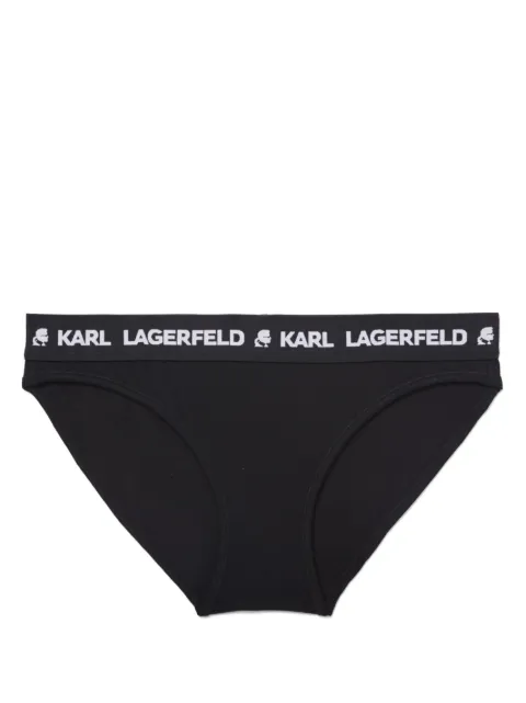 Karl Lagerfeld logo-waistband briefs Black A1W47009999