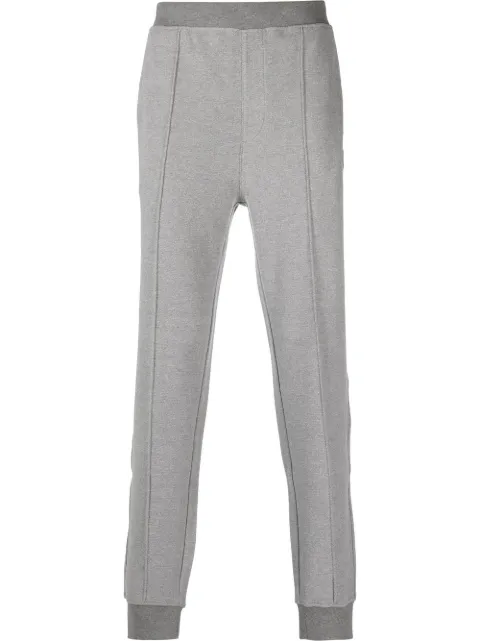 Corneliani tapered logo-patch joggers Grey 90G5612825036