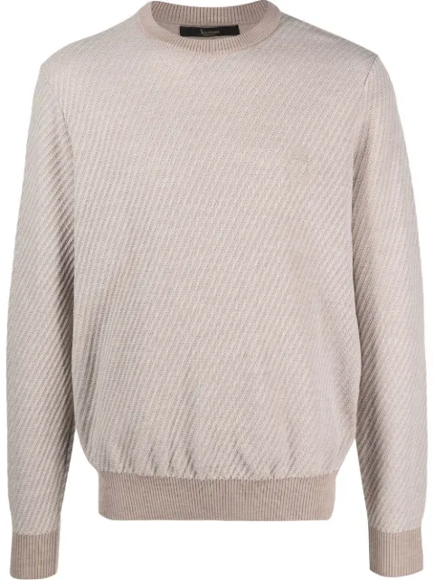 Billionaire ribbed merino-wool jumper Neutrals OABCMKO1174BKN001N