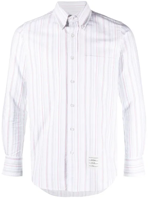 Thom Browne university-stripe long-sleeve shirt White MWL272AF0272