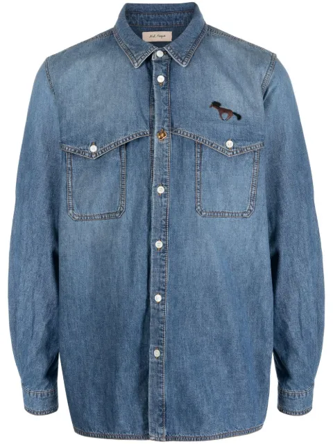 Nick Fouquet press-stud fastening denim shirt Blue NFMV67003RNV151