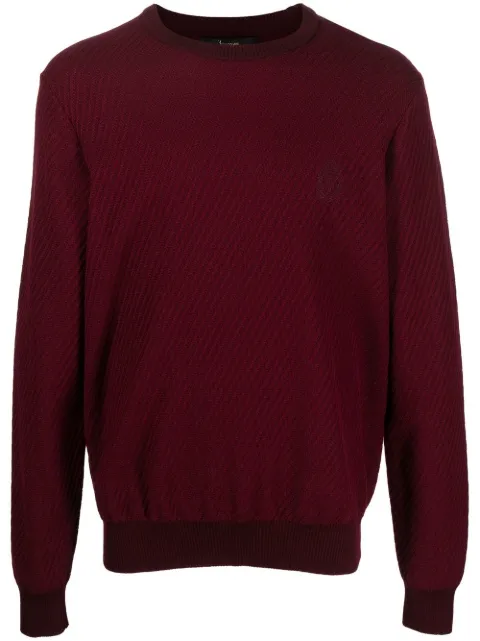 Billionaire round-neck knit jumper Red OABCMKO1174BKN001N