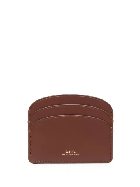 A.P.C. foil-print cardholder Brown PXAWVF63270