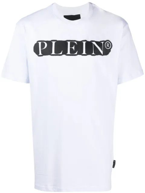 Philipp Plein logo print T-shirt White LABCMTK5199PJY002N