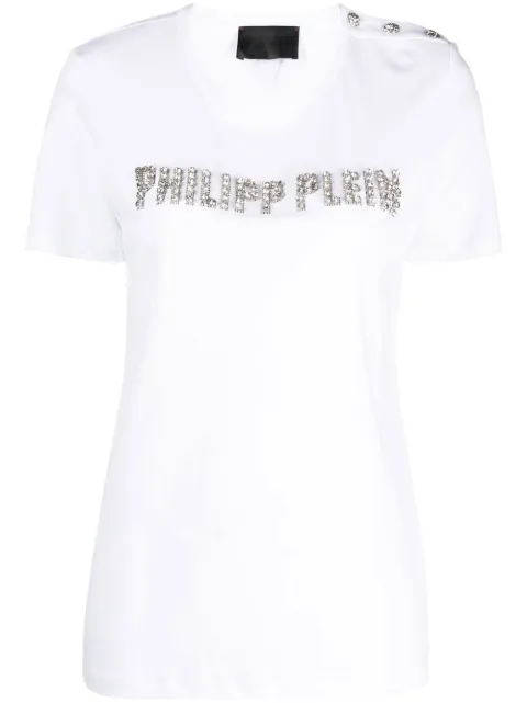 Philipp Plein logo-embellished short-sleeve T-shirt White LABCWTK2132PJY002N