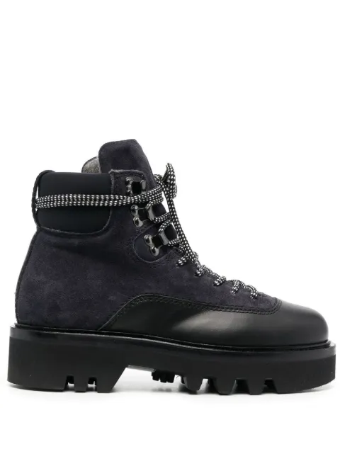 Furla panelled lace-up boots Black YD44FRIBX1331