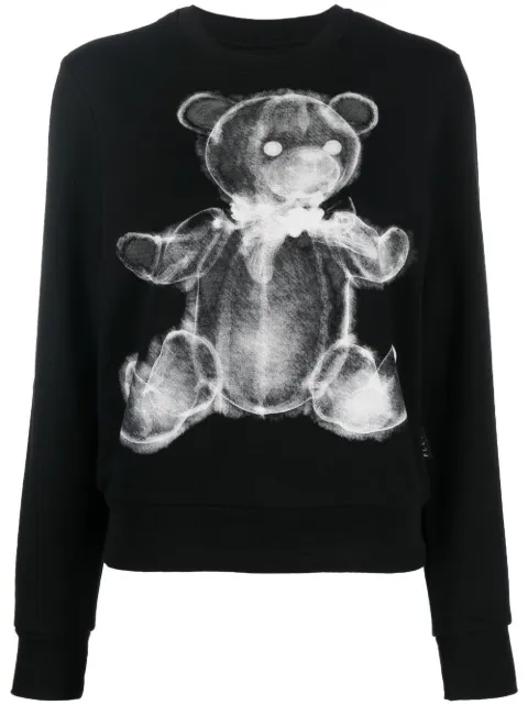 Philipp Plein teddy bear x-ray-print T-shirt Black FABCWJO0810PJY002N