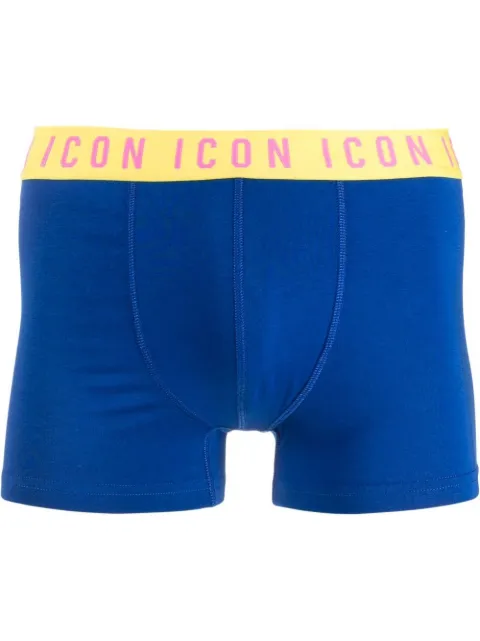 DSQUARED2 logo-waistband boxer briefs Blue D9LC64190ISA01