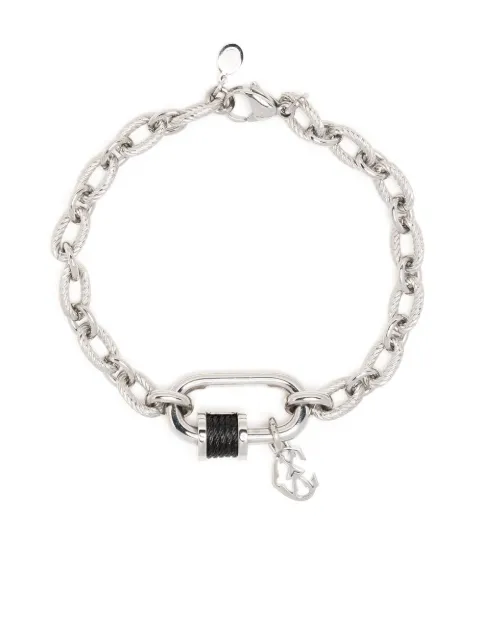 Charriol Forever Lock cable-link bracelet Silver 6301113929