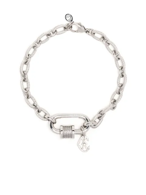 Charriol Forever Lock rope-detail bracelet Silver 6101113929