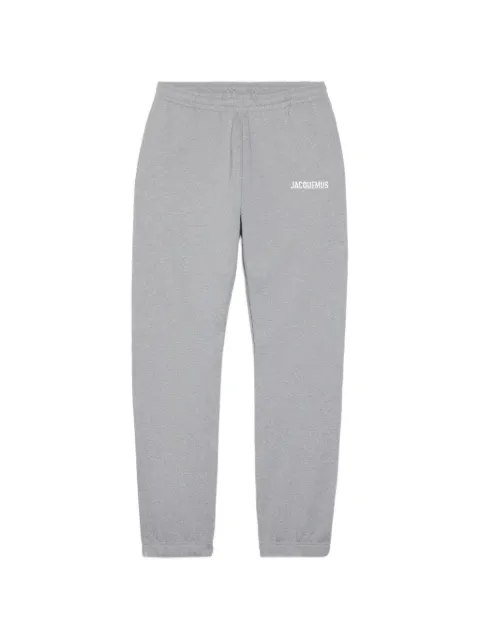 Jacquemus logo-print organic cotton track pants Grey 226JS0812210M