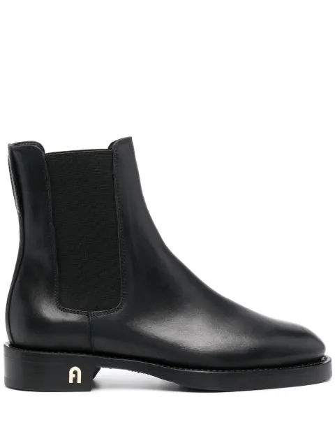 Furla leather ankle boots Black YE58FHEVO0000
