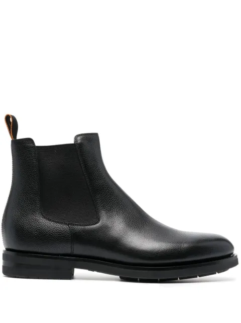 Santoni leather Chelsea boots Black MCCO17838PI2HSDSN01