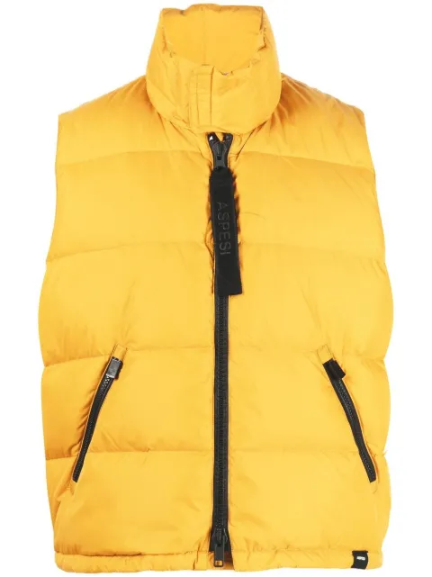 ASPESI down-padded gilet Yellow W262I29V006