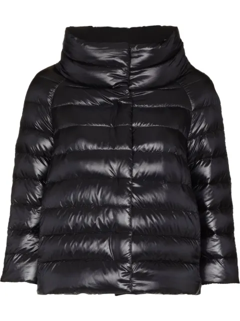 Herno quilted high-neck jacket Black PI0046DIC12017
