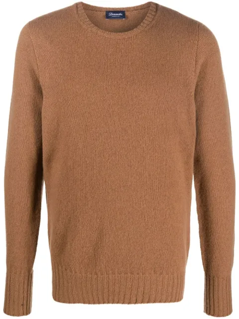 Drumohr crew-neck wool jumper Neutrals D4W103