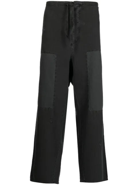 Palm Angels drawstring-waist trousers Black PMCA116F22FAB0010710