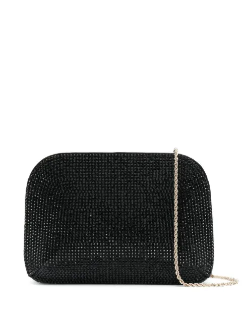Giorgio Armani La Prima rhinestone-embellished clutch bag Black Y1C097YFW1A80001