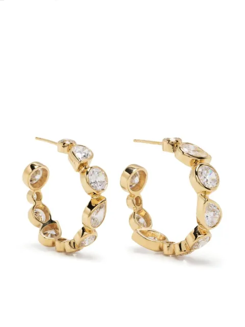 Completedworks crystal-embellished hoop earrings Gold Z03