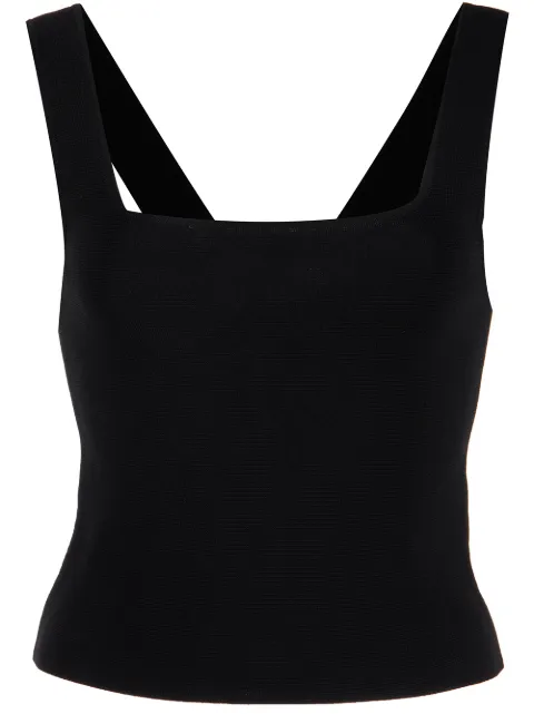 Matteau square neck vest top Black CLNTPBLACK
