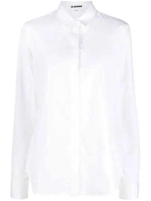 Jil Sander cotton long-sleeve shirt White J05DL0001J45001