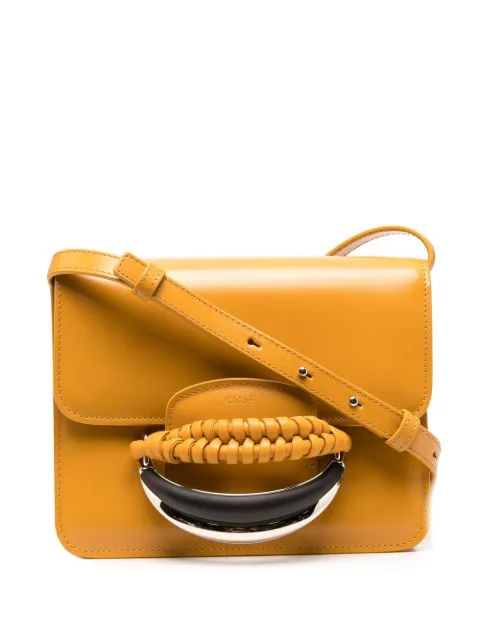 Chloé Kattie leather cross body bag Yellow CHC22US500H27