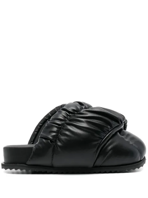 YUME YUME padded slip-on mules Black TM0001