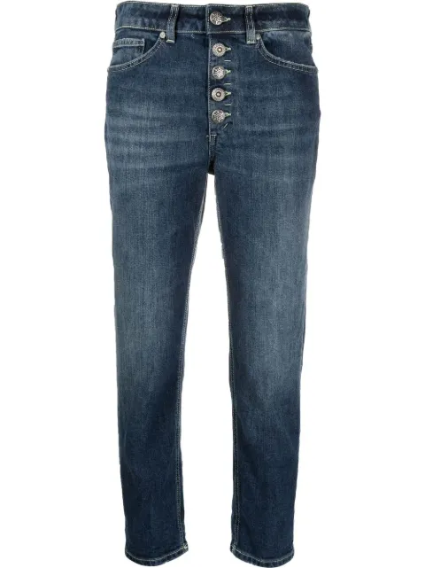 DONDUP bleach-effect high-waisted jeans Blue DP268BDS0257DFC6