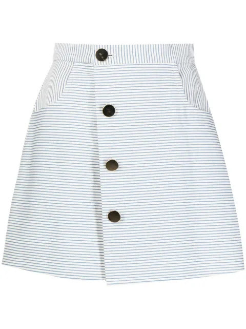 Bambah pinstripe-print skirt White BMB2203