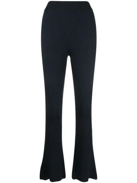 Stella McCartney ribbed flared trousers Blue 6K00923S2347