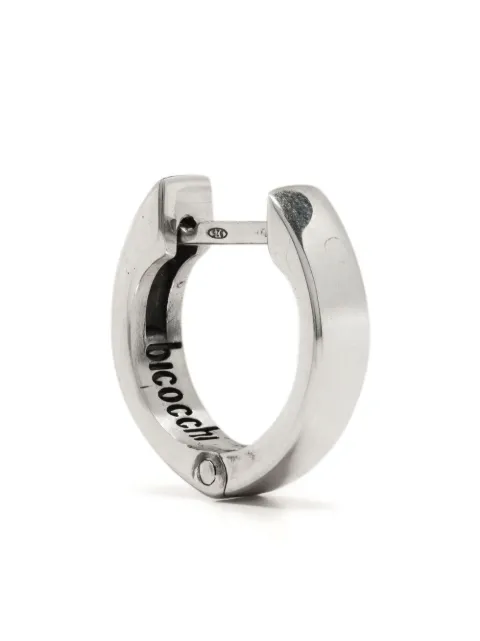 Emanuele Bicocchi single huggie hoop earring Silver PLE1