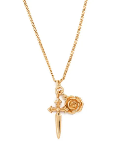 Emanuele Bicocchi cross pendant necklace Gold DGN2G