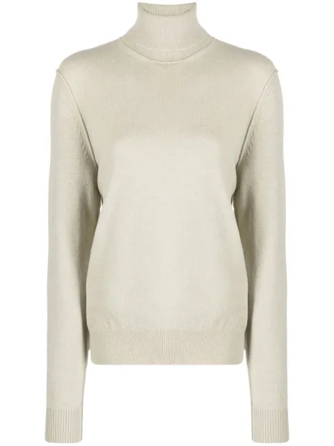 Maison Margiela roll-neck cashmere jumper Green SI0HA0003S17809