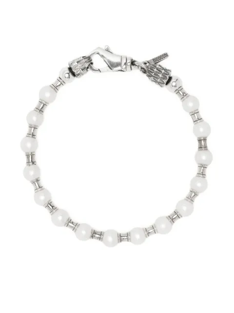 Emanuele Bicocchi pearl slim-chain bracelet Silver PRDB5