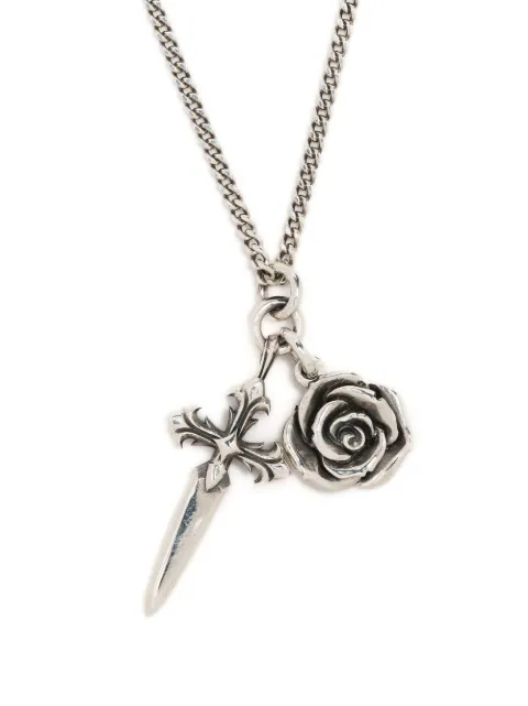 Emanuele Bicocchi dagger cross necklace Silver DGN2