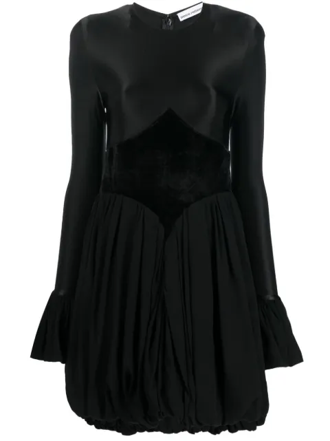 Rabanne panelled flare dress Black 22ACRO481AC0069