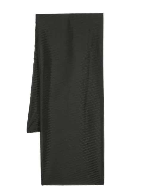 Emporio Armani fully-pleated scarf Black 6322148A722