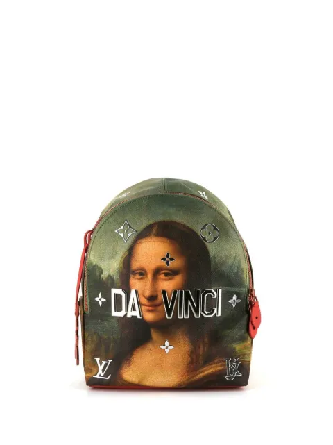 Louis Vuitton Pre-Owned 2017 Jeff Koons Mona Lisa backpack Green 389201