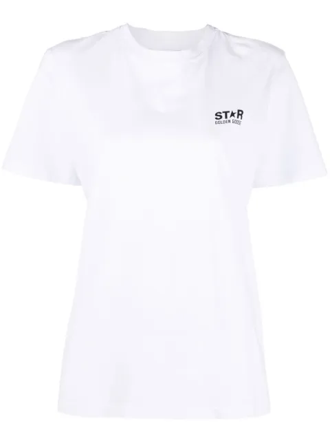 Golden Goose star-print short-sleeved T-shirt White GWP01220P000879