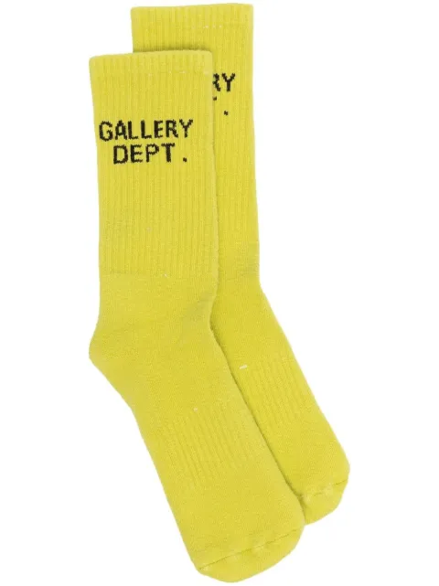 GALLERY DEPT. side logo-print detail socks Green CS9047