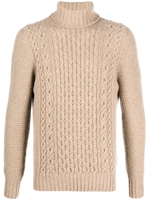Drumohr cable-knit lambswool jumper Neutrals D4W124AR