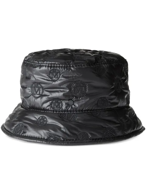 Maison Michel Axel embroidered-monogram bucket hat Black 2290045001