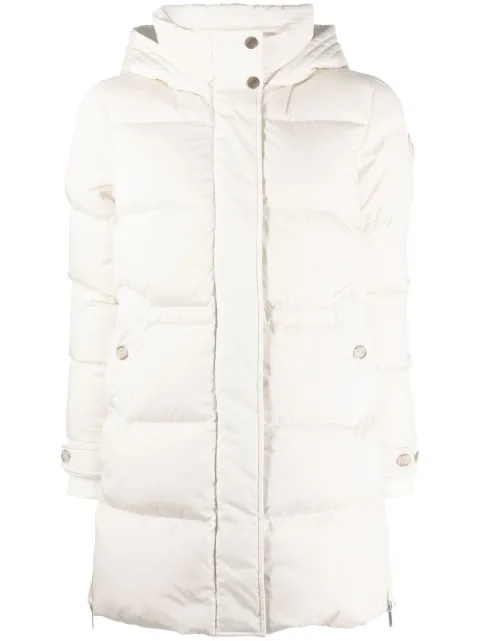 Woolrich Alsea feather-down hooded parka Neutrals CFWWOU0697FRUT1148