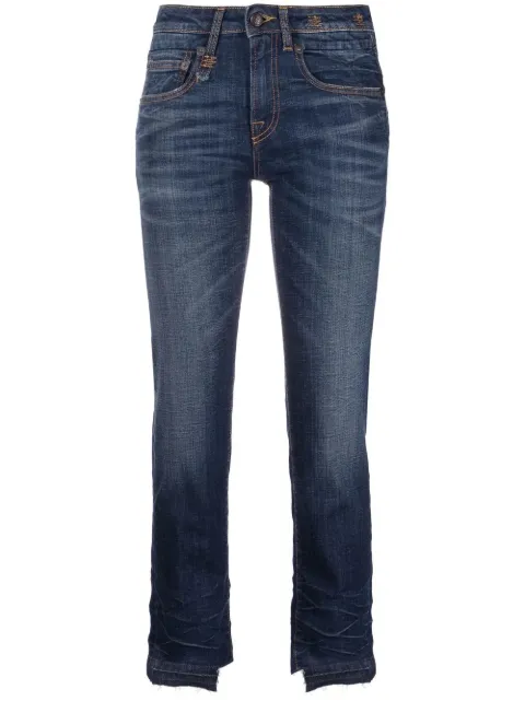 R13 mid-rise cropped jeans Blue R13W0991
