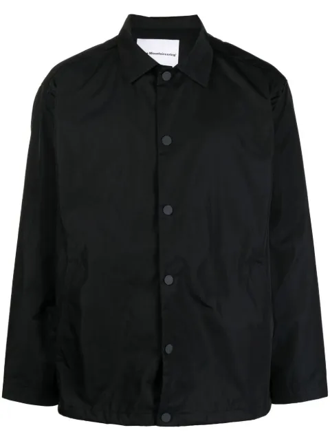 White Mountaineering buttoned classic-collar jacket Blue SS22WM2271213