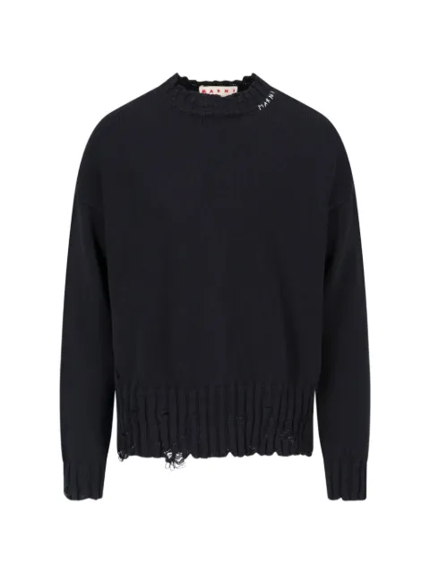 Marni Twisted crew-neck jumper Black GCMG0210A0UFC652BLACK