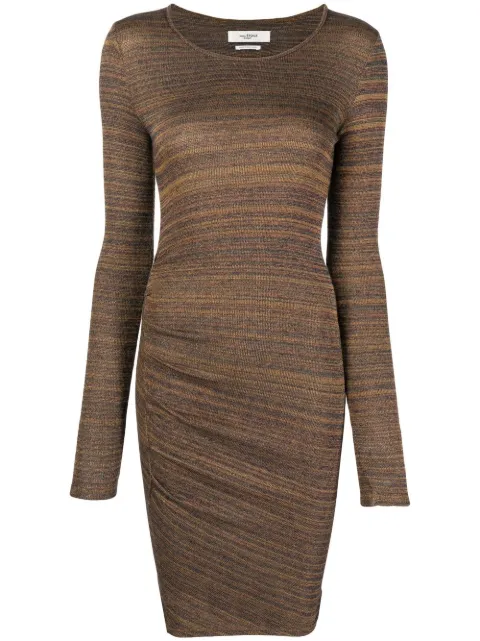 MARANT ÉTOILE Jyoti knitted midi dress Brown RO221722A042E