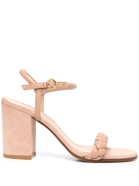 Gianvito Rossi Cruz 85mm braided sandals Pink G3203885RICXNC