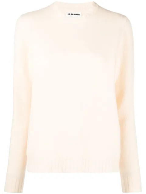 Jil Sander Liso crew-neck wool jumper Neutrals J02GP0043J14506